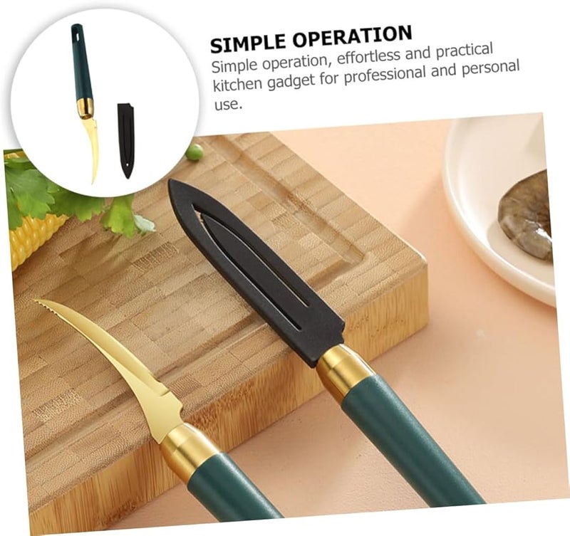 Cabilock Multifunctional Shrimp Deveiner Peeler and Cleaner Tool with Ergonomic Handle for Home Kitchen - Image 5